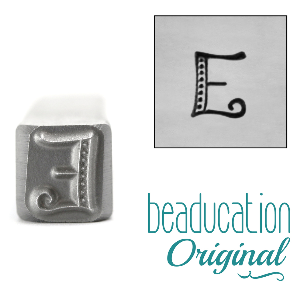 Metal Stamping Tools Kismet Letter "E" 7mm - Beaducation Original